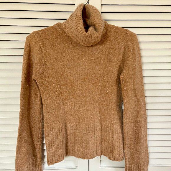 H&M Sweaters - H&M Fluffy Turtleneck in Tan